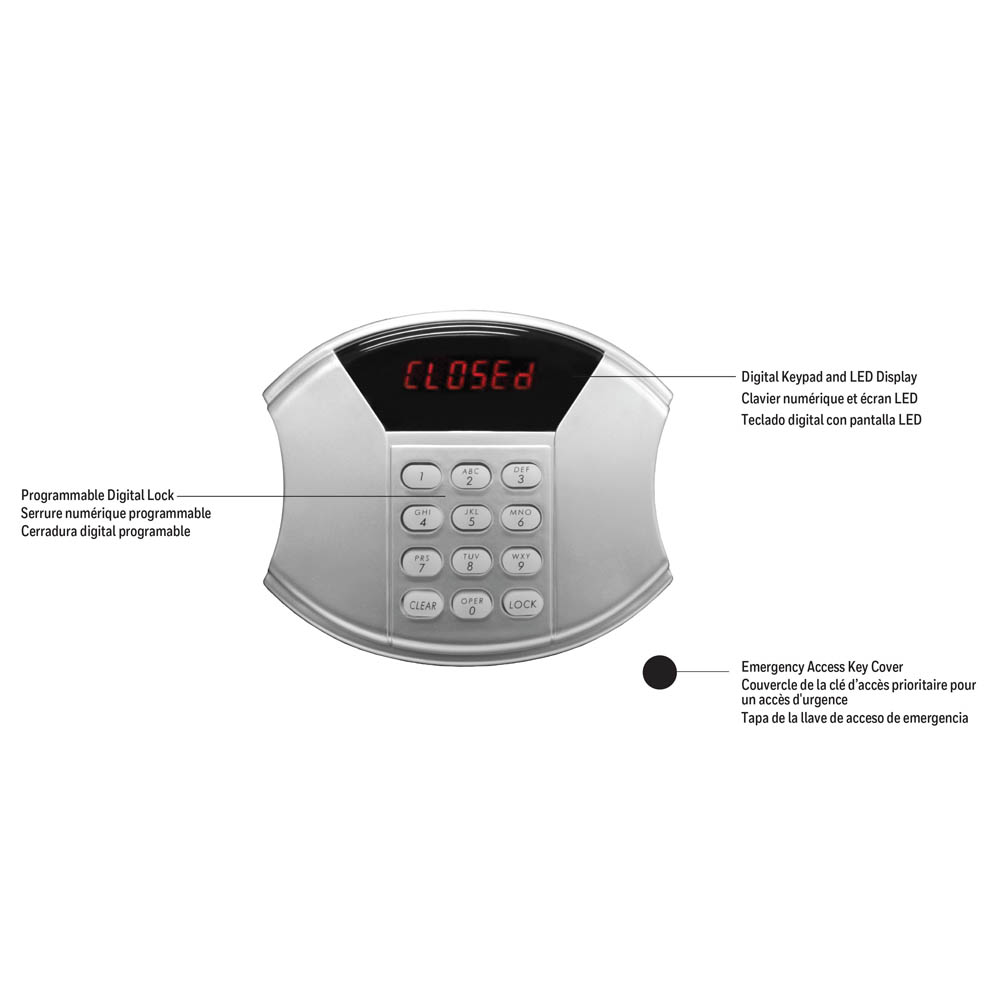 Honeywell 5113 Steel Security Safe (.50 cu ft.) - Digital Lock - Image 4