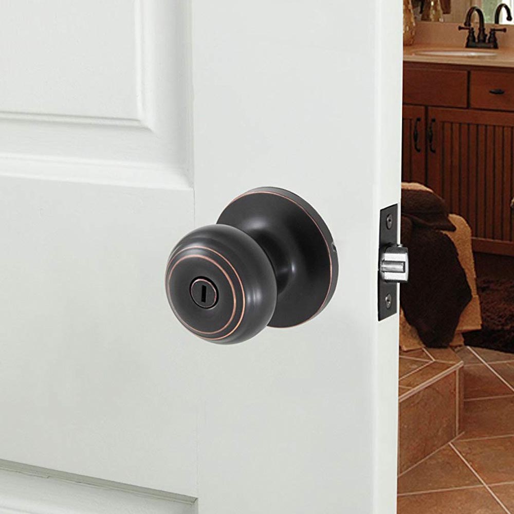 Honeywell Classic Privacy Door Knob, Oil Rubbed Bronze, 8101402 - Image 2