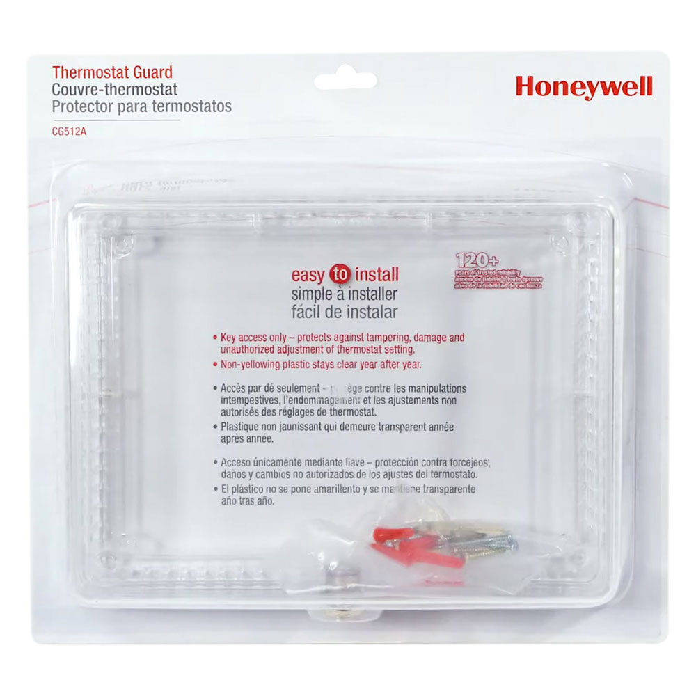 Honeywell Home CG512A Large Thermostat Guard with Inner Shelf to Prevent Tampering - Image 5