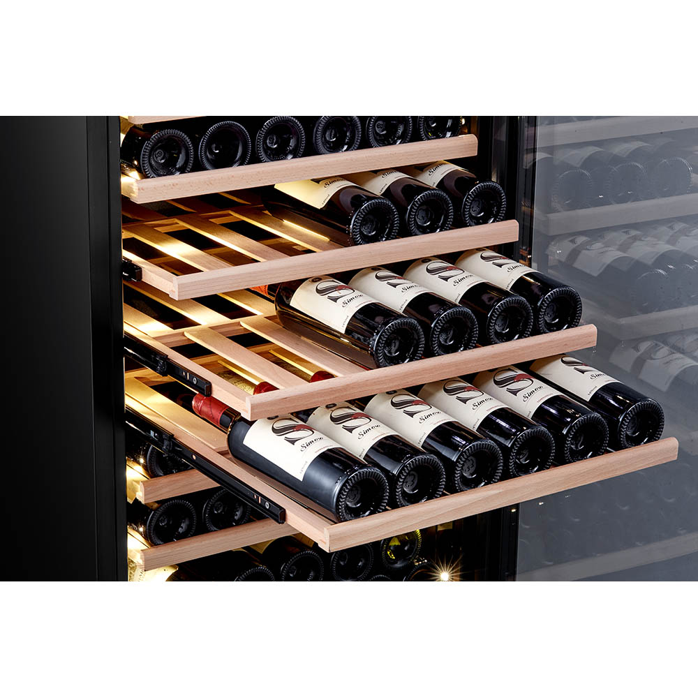 Honeywell 154 Bottle Large Dual Zone Wine Cooler Fridge with Digital Temperature Control, Stainless Steel - H154WCS - Image 3