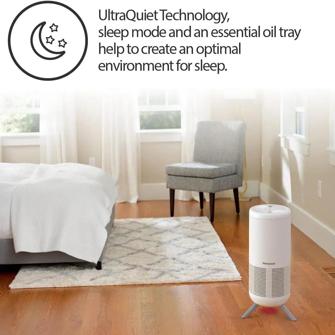 Honeywell Designer Series Ultra Quiet HEPA Tower Air Purifier - White, HPA830W - Image 5