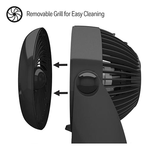 Honeywell QuietSet 5 Oscillating Table Fan - Black, HTF337B - Image 5