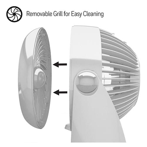 Honeywell QuietSet 5 Oscillating Table Fan - White, HTF337W - Image 5