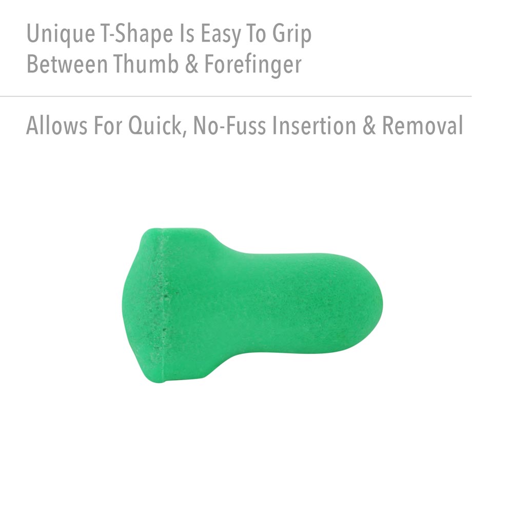Howard Leight Source 500 Contoured T-Shape Polyurethane Foam Uncorded Earplugs, 2000 Pairs - Image 5