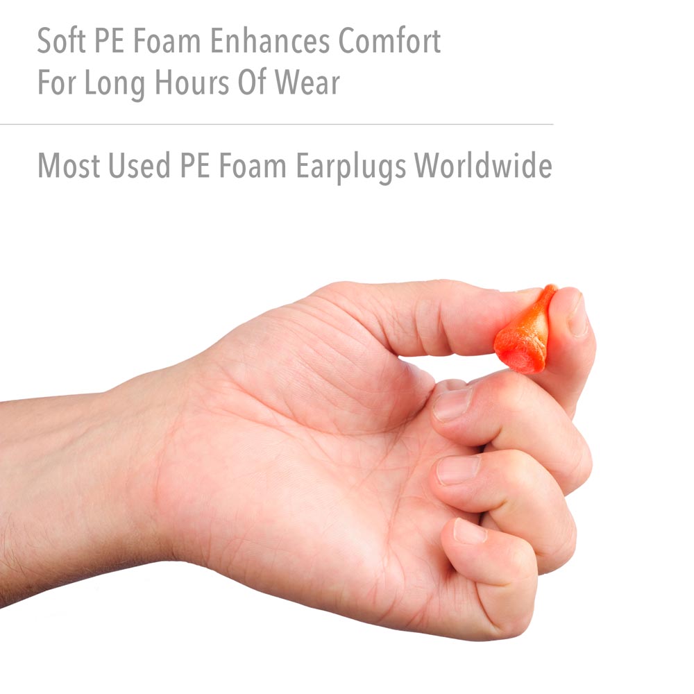 Howard Leight MAXIMUM Contoured Bell Polyurethane Foam Uncorded Earplugs, Dispenser Refill - 2000 Pairs - Image 4