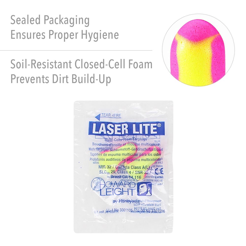 Honeywell Laser Lite High Visibility Foam Earplugs - Image 6