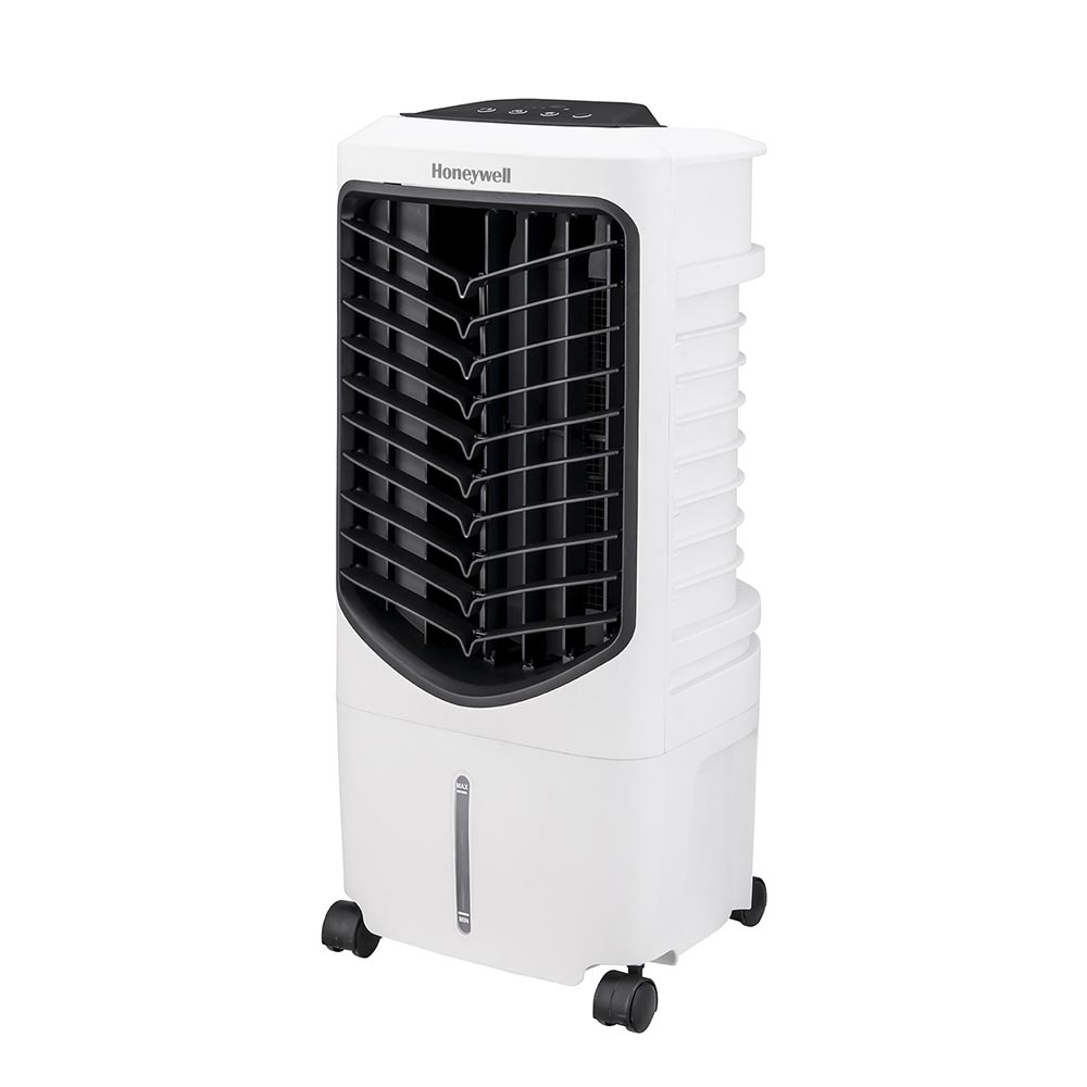 Honeywell TC09PEU Compact Evaporative Tower Air Cooler with Spot Fan and Humidifier, 200 CFM - 2.4 Gallon Tank, White - Image 2