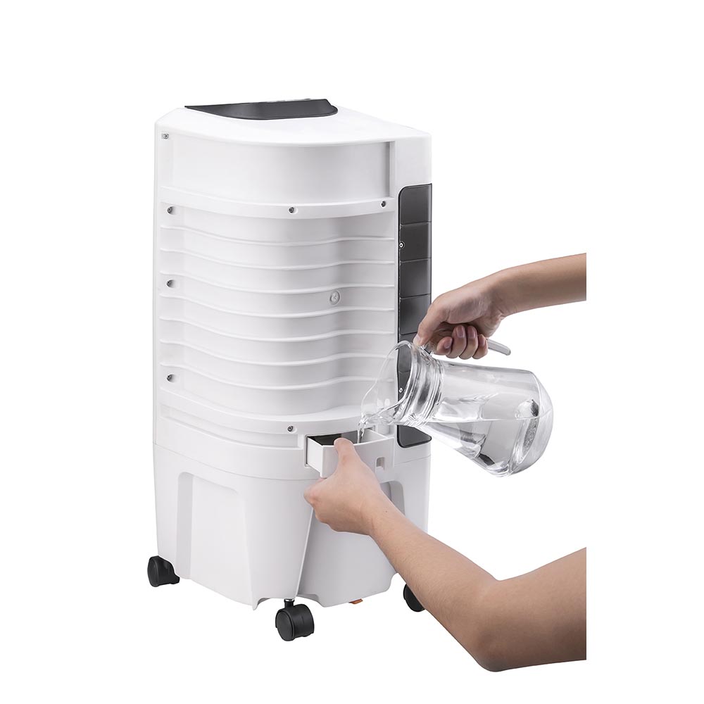 Honeywell TC09PEU Compact Evaporative Tower Air Cooler with Spot Fan and Humidifier, 200 CFM - 2.4 Gallon Tank, White - Image 4